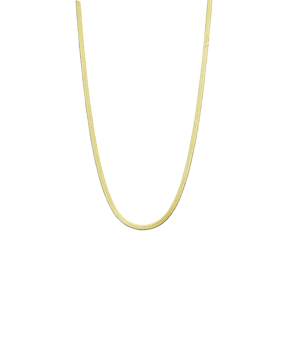 Gold Plain Necklace 2.5mm