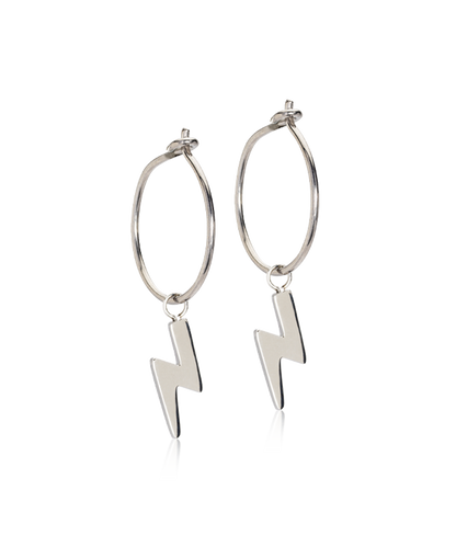 Natural Titanium Earring 14mm, Pendant Flash 11mm