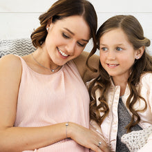 Load image into Gallery viewer, Woman wearing Silver Brilliance Halo Crystal Jewellery set
